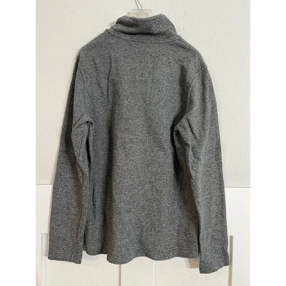 Banana Republic Mens Gray 1/4 Zip Pullover Knit Sweater Medium Casual Pullover